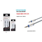 Trade Shop - Câble Audio Jack 3,5 Mm Male Am/am 1,5 M Aux Extension Cable For Maxtech Aux3-mm Headphones1.5m -