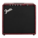 Fender Mustang LT25 Amplificateur de guitare en rouge vin – Sons polyvalents, 60 préréglages, 20 types d'amplis, 25 effets