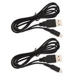 Câble D'alimentation Usb 1.2m/ 3.9ft, 2 Pièces, Cordon De Chargeur Pour 3ds Dsi Ndsi