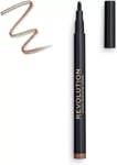 Revolution London Micro Brow Pen ~ Eyebrow Definer/Shaper ~ Light Brown ~ Boxed