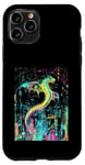 Coque pour iPhone 11 Pro Cyberpunk Dragon Design Fantasy Art et Sci-Fi Fans Unique