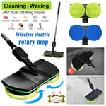 Electric Rechargeable Cordless Floor Cleaner Scrubber Sweeper Polisher Mop Pad