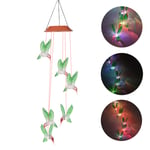 TIVOGZ Humming Bird Forme énergie Solaire lumière LED Couleur Changeante Vent lumière carillons Maison Jardin extérieur intérieur décoration lumière Lampe