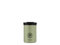 24Bottles Travel Tumbler, Grønn, Rustfritt Stål, Rustfritt Stål, 6 Timer, 24 Timer, 350 Ml