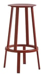 Revolver Bar Stool High - Lava Red