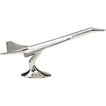 Kare Objet de décoration Design Concord argenté Accessoire d'intérieur Avion en Aluminium nickelé 28 x 60 x 26 cm (H x l x P)