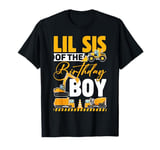 Lil Sis Of The Birthday Boy Spider Web Matching Family Party T-Shirt