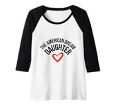 Womens The American Dream Daughter Raglan Baseball Tee