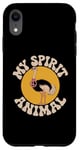 Coque pour iPhone XR Citation drôle d'autruche est mon esprit animal citations drôles d'autruche