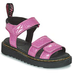 Tyttöjen sandaalit Dr. Martens  Klaire J Dark Pink Cosmic Glitter