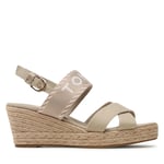 Espadrillos Tommy Hilfiger Seasonal Webbing Mid Wedge FW0FW07091 Beige