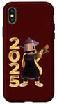 Coque pour iPhone X/XS DABBING ÉTUDES BACHELOR MASTER 2025 FIN DE SCOLARITÉ