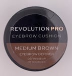 Revolution Pro Eyebrow Cushion Medium Brown Definer, 3.8g