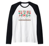 Deck The Halls And Not Your Family Holiday Fun Raglan Baseball Tee