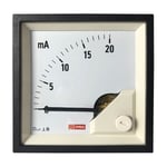 Rs Pro - Ampèremètre analogique de panneau v c.c. Echelle 20 (Input)mA, 72mm x 72mm ( Prix pour 1 )