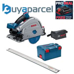 Bosch GKT18V-GC 18v BITURBO Brushless Plunge Saw 140mm + LBOXX + 0.8m Guide Rail