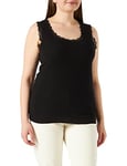 Cream Women's Vanessa top Tank, Black (Pitch Black 61907), M