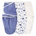 aden + anais™ essential s easy swaddle™ pucksack 1.5 TOG 3-pack scandinavian sky Velboa 0-3 månader