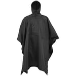 TAC MAVEN Thunder Poncho Hiking Raincoat Hooded Fishing Waterproof Camping Black