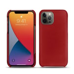 Coque cuir Apple iPhone 13 Pro Max - Coque arrière - Rouge - Cuir lisse - Neuf