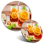 Mouse Mat & Coaster Set - Iced Tea Lemonade Ice Drink Cafe  #16543