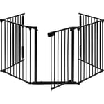 Stilista - Garde-corps cheminée en métal 305 x 75,5 x 60 cm – 5 panneaux de barrière de Protection