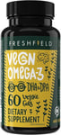 Freshfield Vegan Omega 3 DHA & DPA Supplement: Premium Algae Oil, 2 Month... 