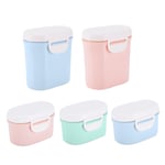 New Portable Milk Powder Sealing Storage Box Microweave Freezer Safe (Blue L)