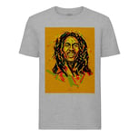 T-Shirt Homme Col Rond Bob Marley Hall Of Fame Art Star Reggae