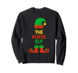 Nurse XMAS Nursing Hospital The Nurse Elf Christmas Nurse Sweatshirt