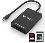 Lecteur Carte Xqd Usb C Sd/Xqd Lecteur De Carte Mémoire - 5Gpbs Super Speed ¿¿Support Sony G/M Series, Lexar 2933X/1400X Usb Mark Xqd Card, Carte Sd Pour Windows/Mac Os, Adaptateur Carte Xqd/Sd Type