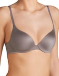 Sloggi Womens Wow Padded Plunge Bra - Grey - Size 32C