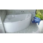 Baignoire d'angle ORIEGO MAXI 140x90 cm gauche avec tablier