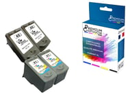 PREMIUM CARTOUCHE - 4 Cartouche compatible pour CANON PG-40XL (x2) + CL-41XL (x2) Noir + Couleur Canon Pixma IP 1300 IP 1600 IP 1700 IP 1800 IP 1900