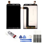 VITRE TACTILE + ECRAN LCD POUR ASUS ZENFONE GO ZB552KL NOIR OUTILS COLLE