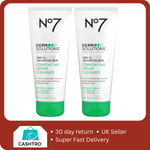 2 X No7 Derm Solutions Comforting Cream Cleanser for Dry & Sensitive Skin 200ml