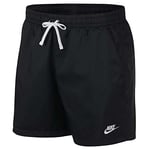 Nike M Nsw CE Short Wvn Flow Sport Shorts - Black/(White), XX-Large