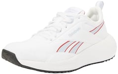 Reebok Women's LITE PLUS 4 Sneaker, FTWWHT/PALBLU/VECRED, 2.5 UK