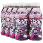 ProPud Protein Milkshake, Berry Milkshake, 8-pack