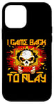 Coque pour iPhone 12 mini I Game back to play Funny Gamer Skeleton Humour