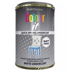 Paint White Matt Undercoat Quick Drying Hard-Wearing Interior Exterior 300ml