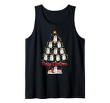 Ragdoll Cat Xmas Lighting Santa Ragdoll Cat Christmas Tree Tank Top