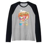 Drinking Around The World Travel Around The World Travelers Raglan Baseball Tee