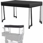 Auvent de chariot, auvent de jardin, fixation pour chariot de jardin, camping, plage, chariot (noir) Aamunpa