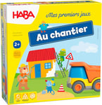 HABA - Mes Premiers Jeux - Au Chantier - Jeu de classement et de mémoire coopératif- Jeu Ludique et Interactif sur la Construction de Maison - 2 Ans - 305212