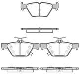 Bromsbelägg Remsa - Subaru - Outback, Forester, Xv, Impreza, Levorg