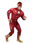 RUBIES - DC Officiel - THE FLASH - Déguisement de Luxe pour Adultes - Taille XL - Costume avec Combinaison à Manches Longues, Bottes et Masque