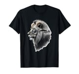 LION in the African savannah save the Lions cat lover nature T-Shirt