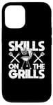 Coque pour iPhone 15 Skills On The Grills Barbecue fumoir Barbecue Chef Cook Grilling