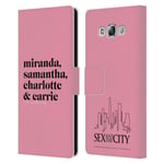 SEX AND THE CITY: TV SERIES GRAPHICS LEATHER BOOK CASE FOR SAMSUNG PHONES 3